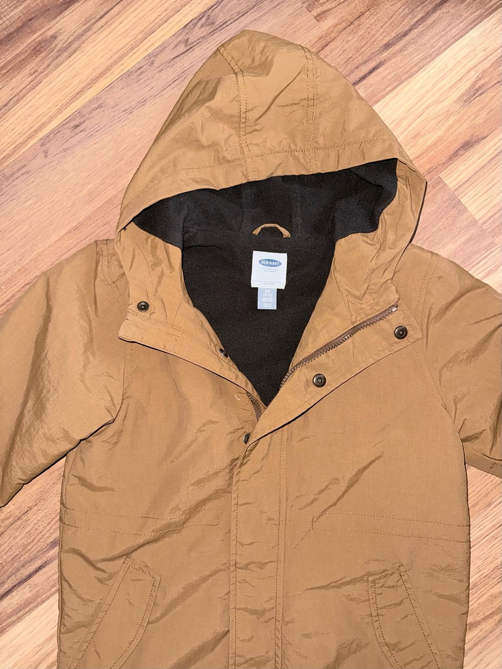 Old Navy Brown Hooded Field Jacket for Kids